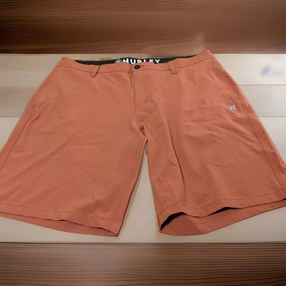 Hurley Men's 40x10 All Day Hybrid Quick Dry 4 Way Stretch Short Rust Orange